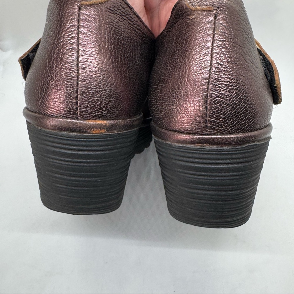 Fly London Metallic Mary Janes Sz 7.5 - Picture 11 of 13